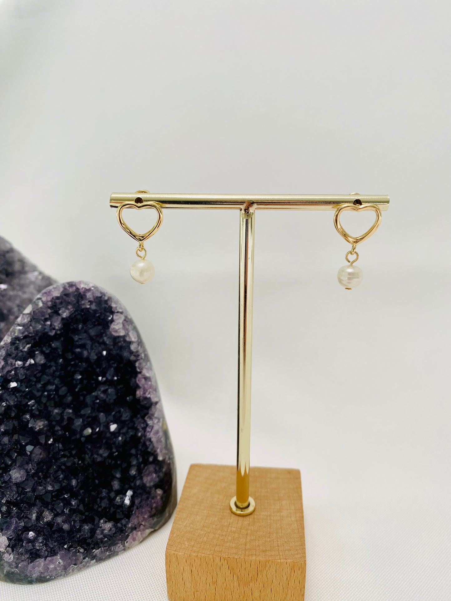Earrings - Freshwater Pearl Drop(Bow/Knot/Heart), 14K Gold/White Gold Filled