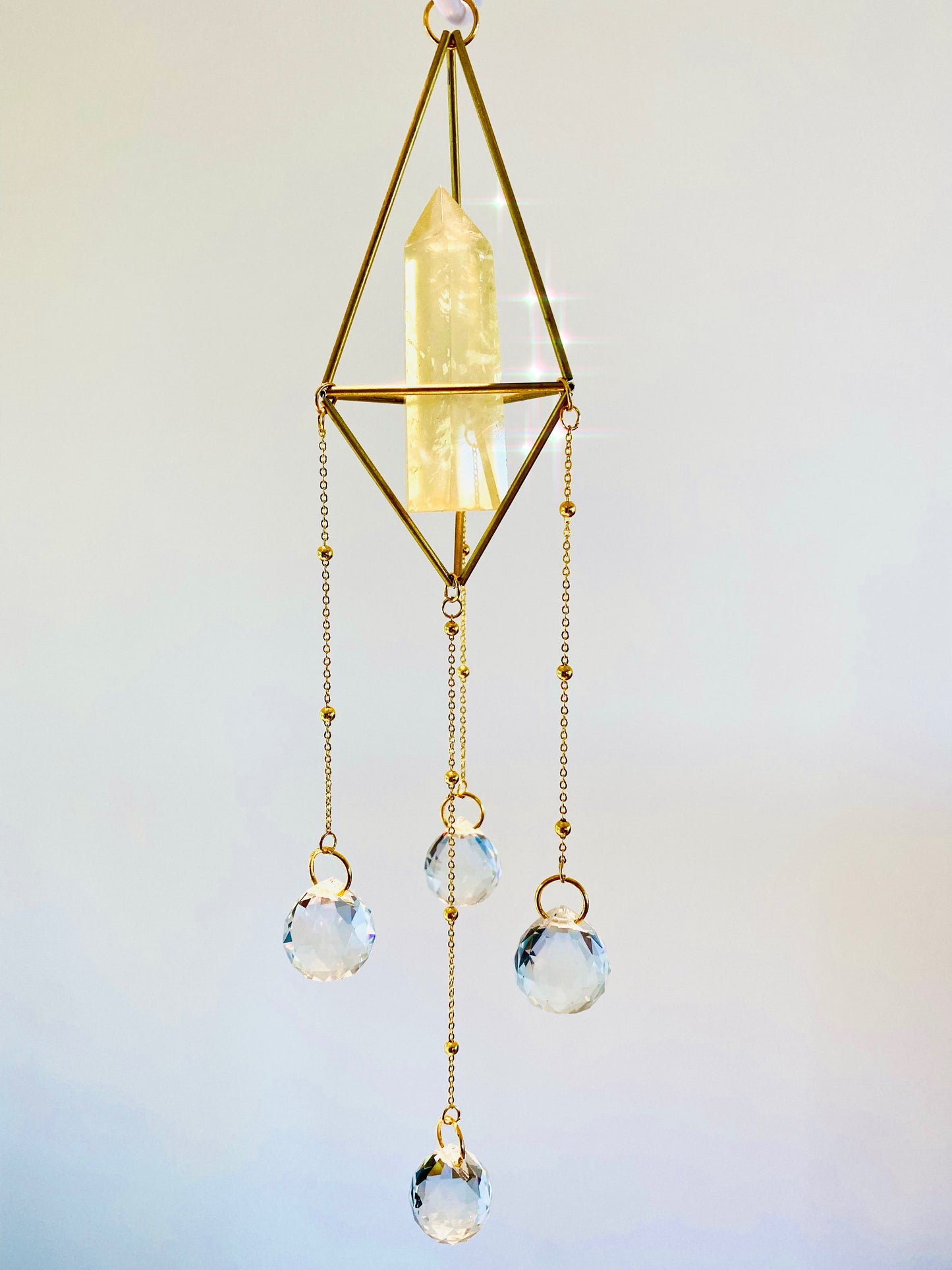 Citrine Suncatcher - Pure S