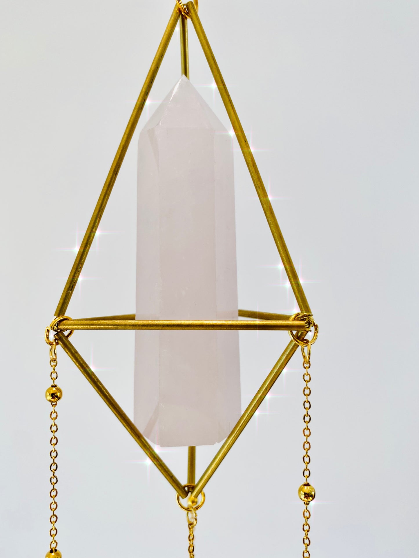 Rose Quartz Suncatcher - Pure L