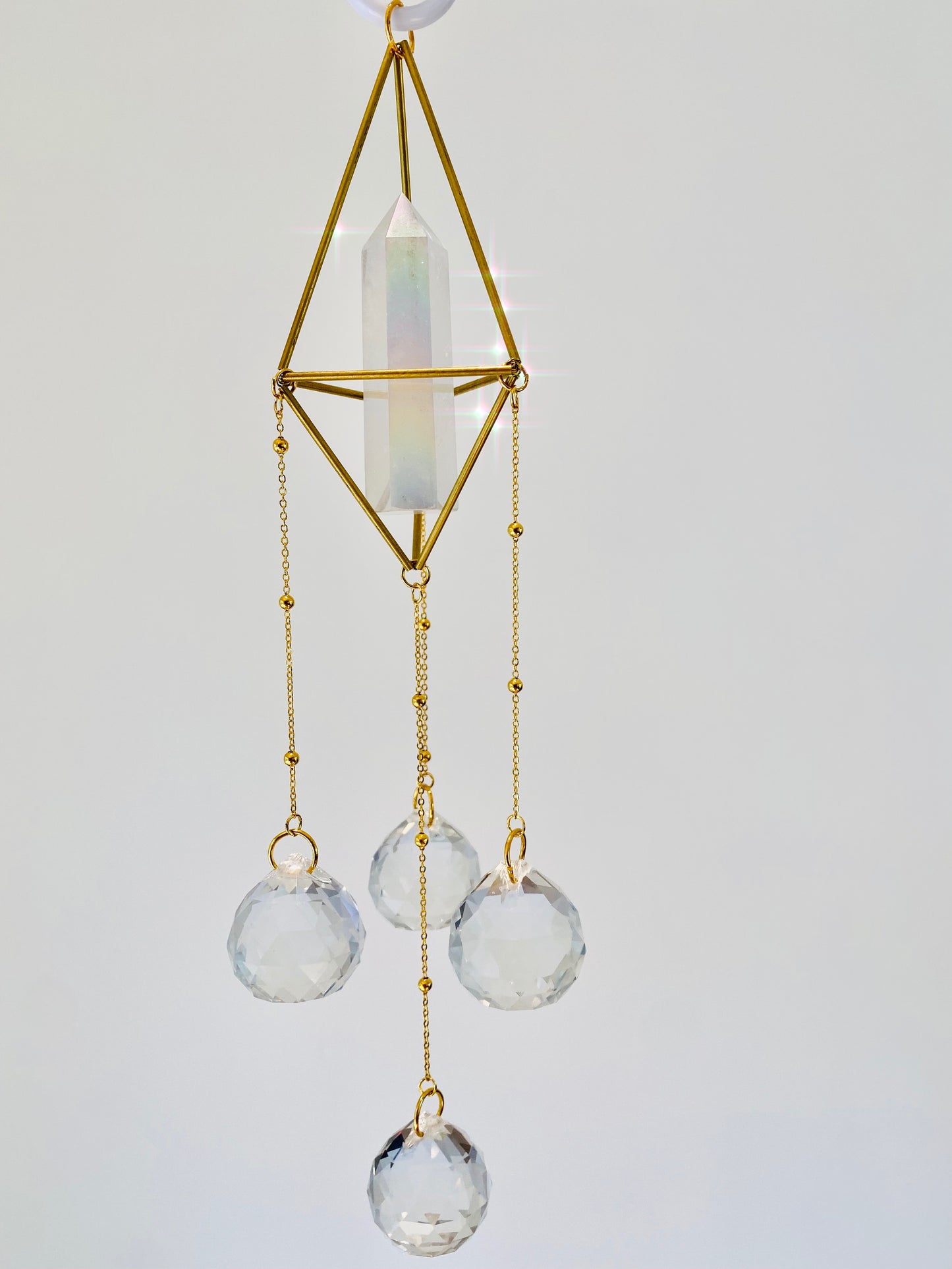 Angel Aura Quartz Suncatcher - Pure L