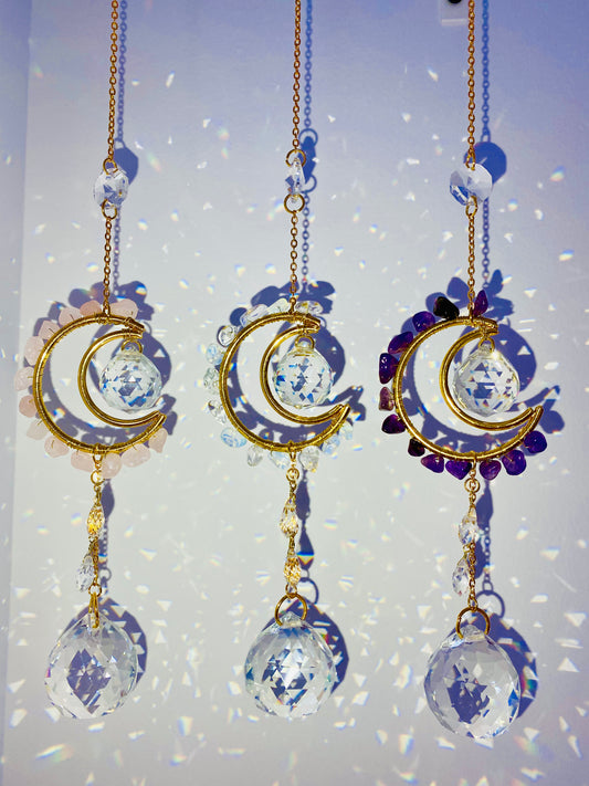 Mini Suncatcher - Crystal Moon