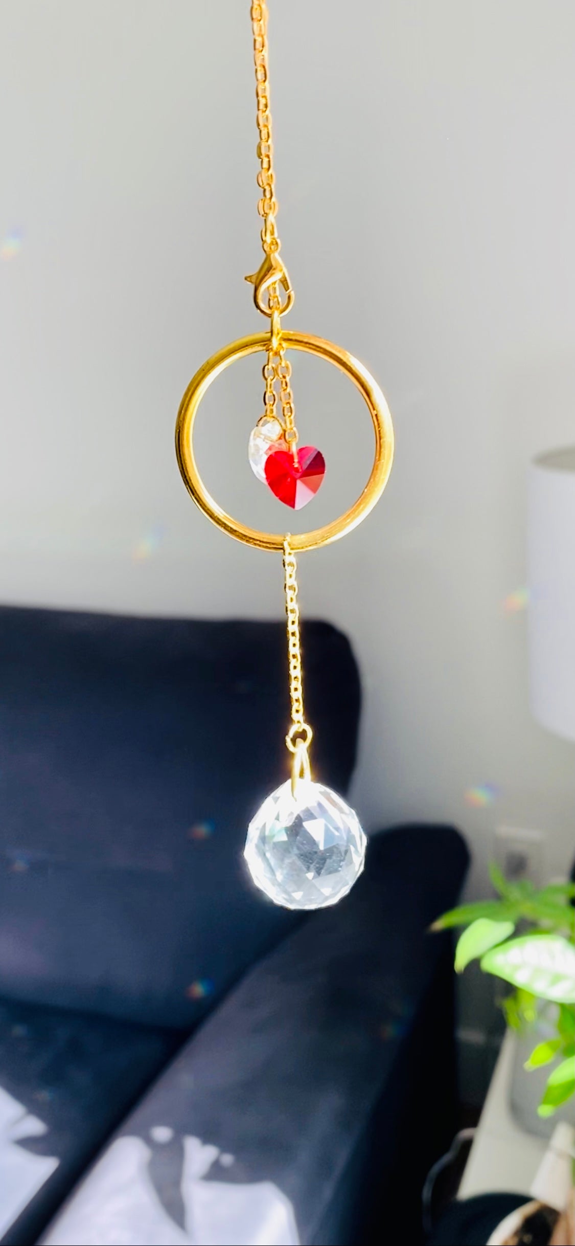 Mini Suncatcher - Double Heart