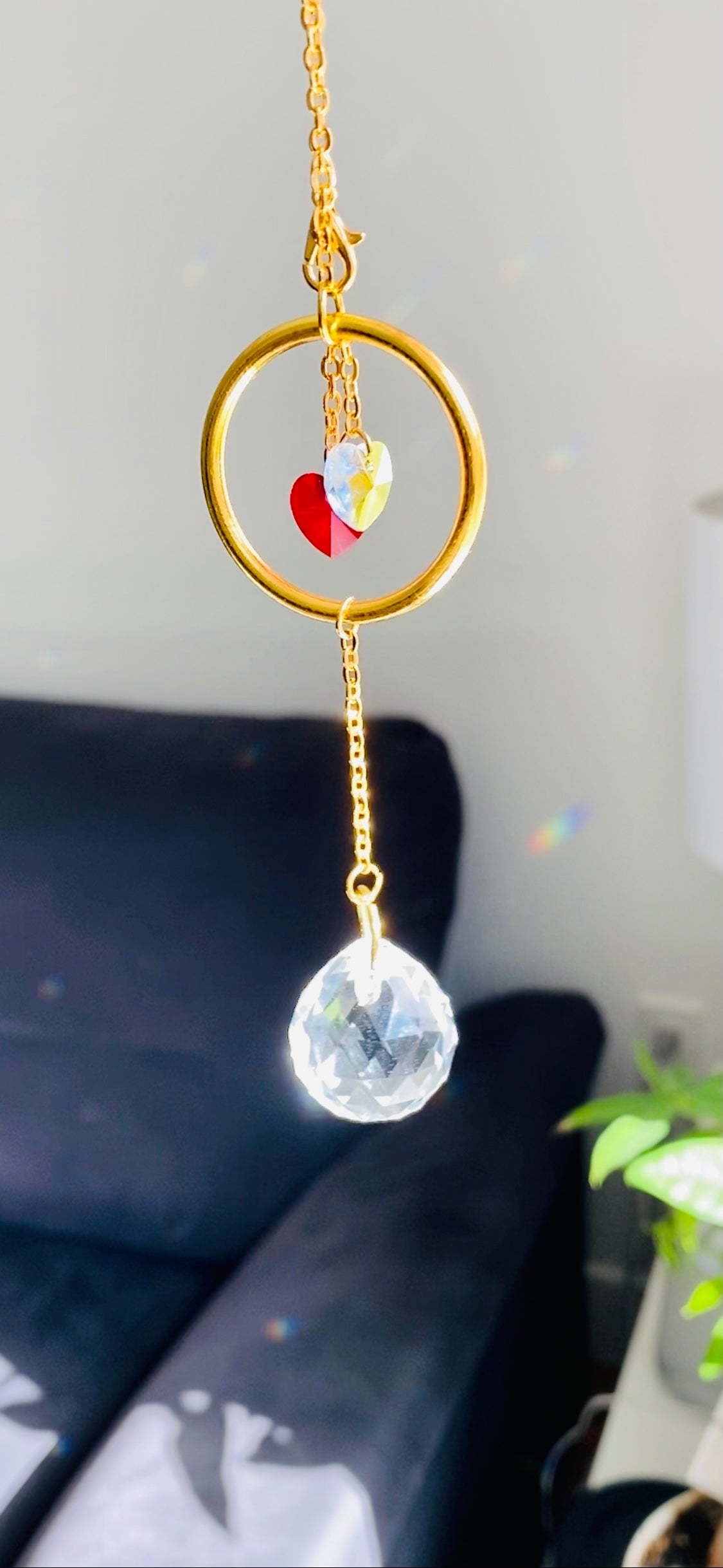 Mini Suncatcher - Double Heart