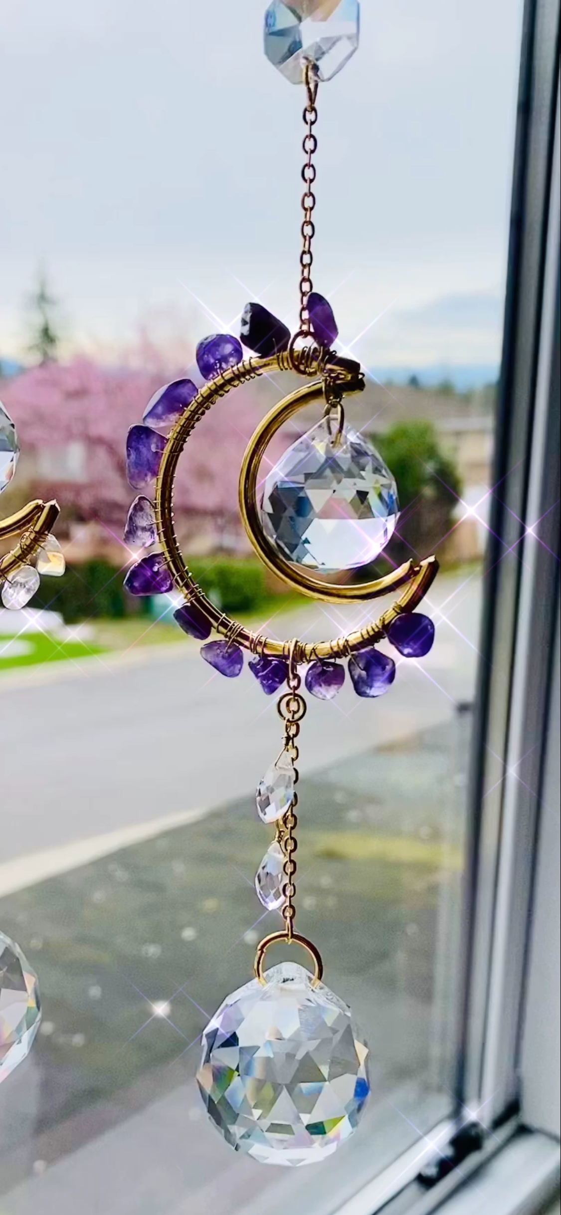 Mini Suncatcher - Crystal Moon