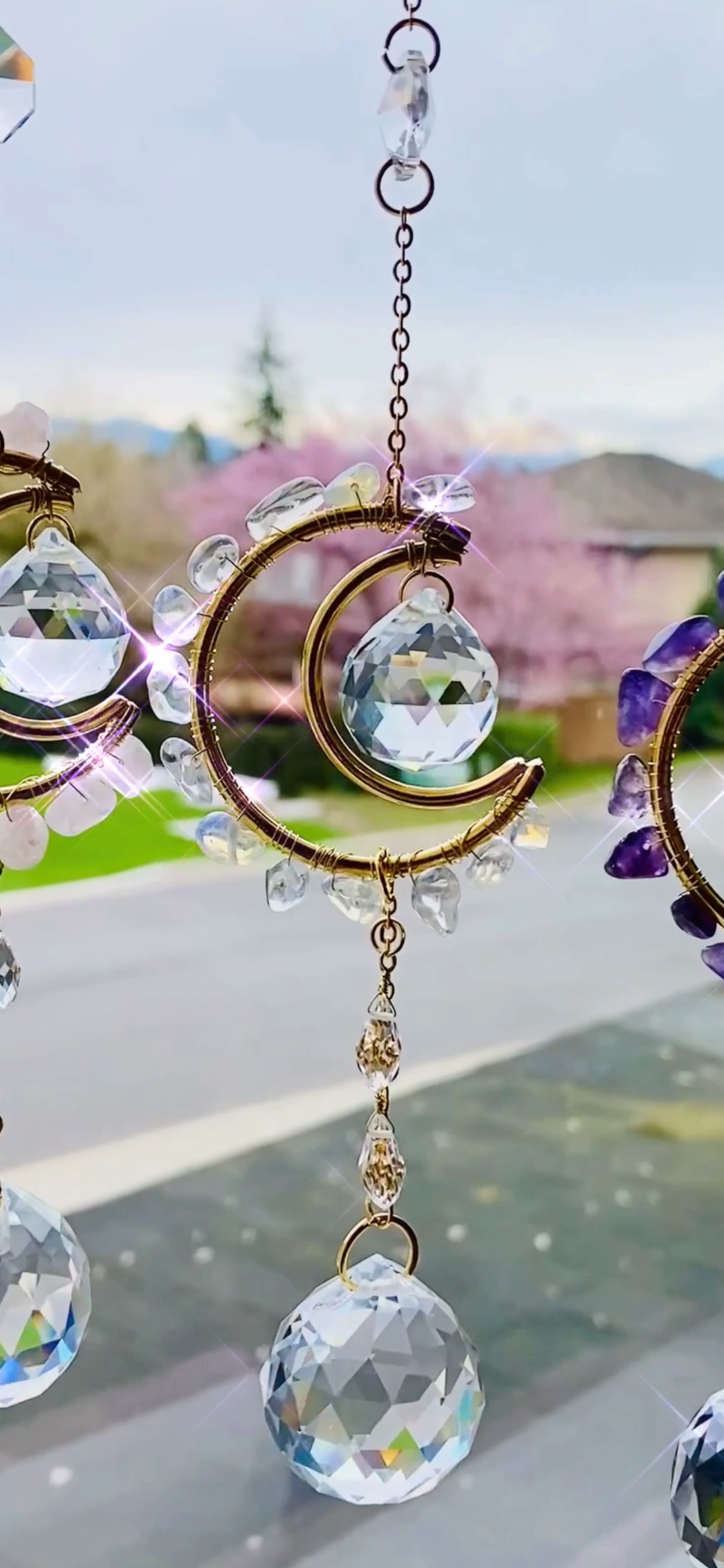 Mini Suncatcher - Crystal Moon
