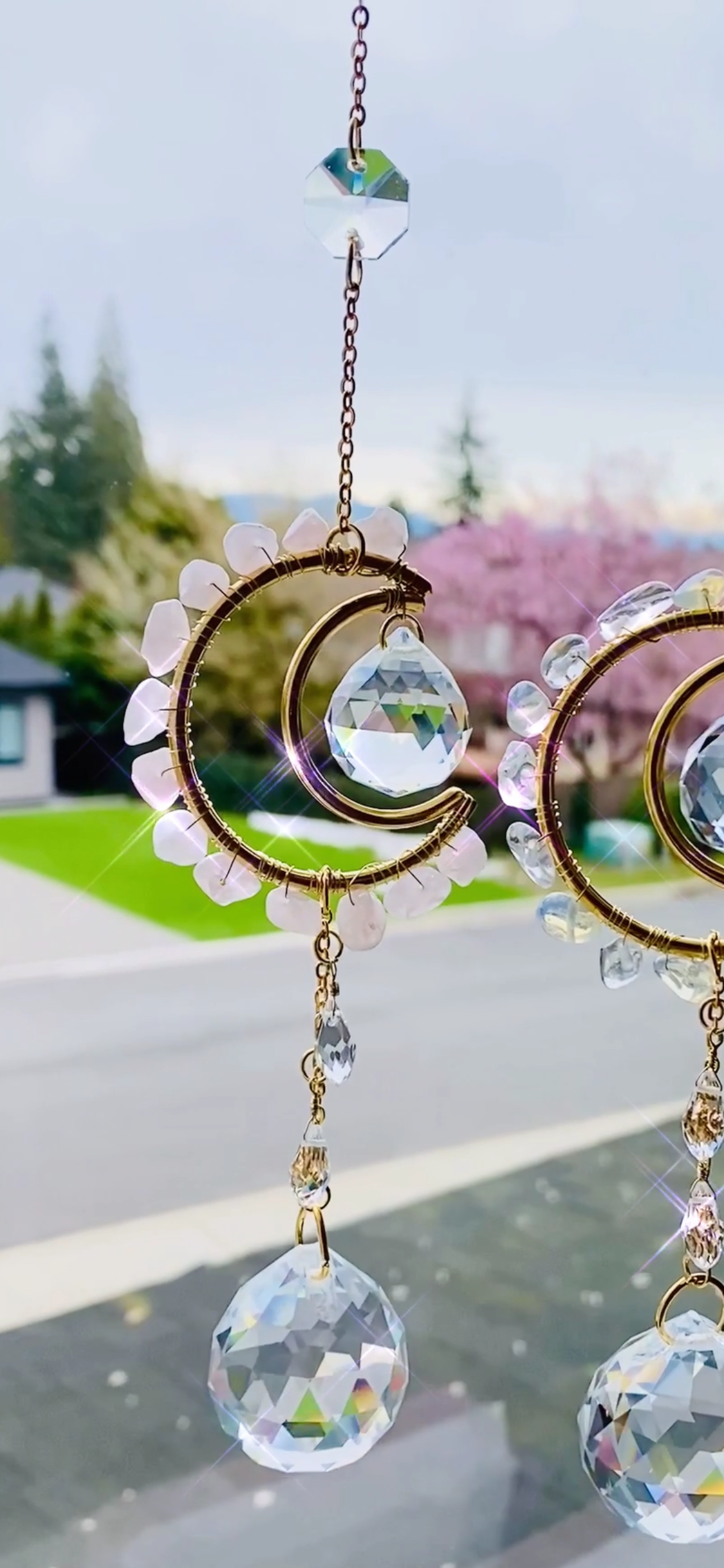 Mini Suncatcher - Crystal Moon