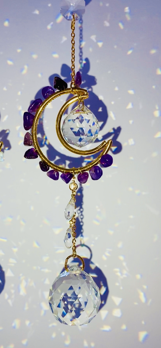 Mini Suncatcher - Crystal Moon