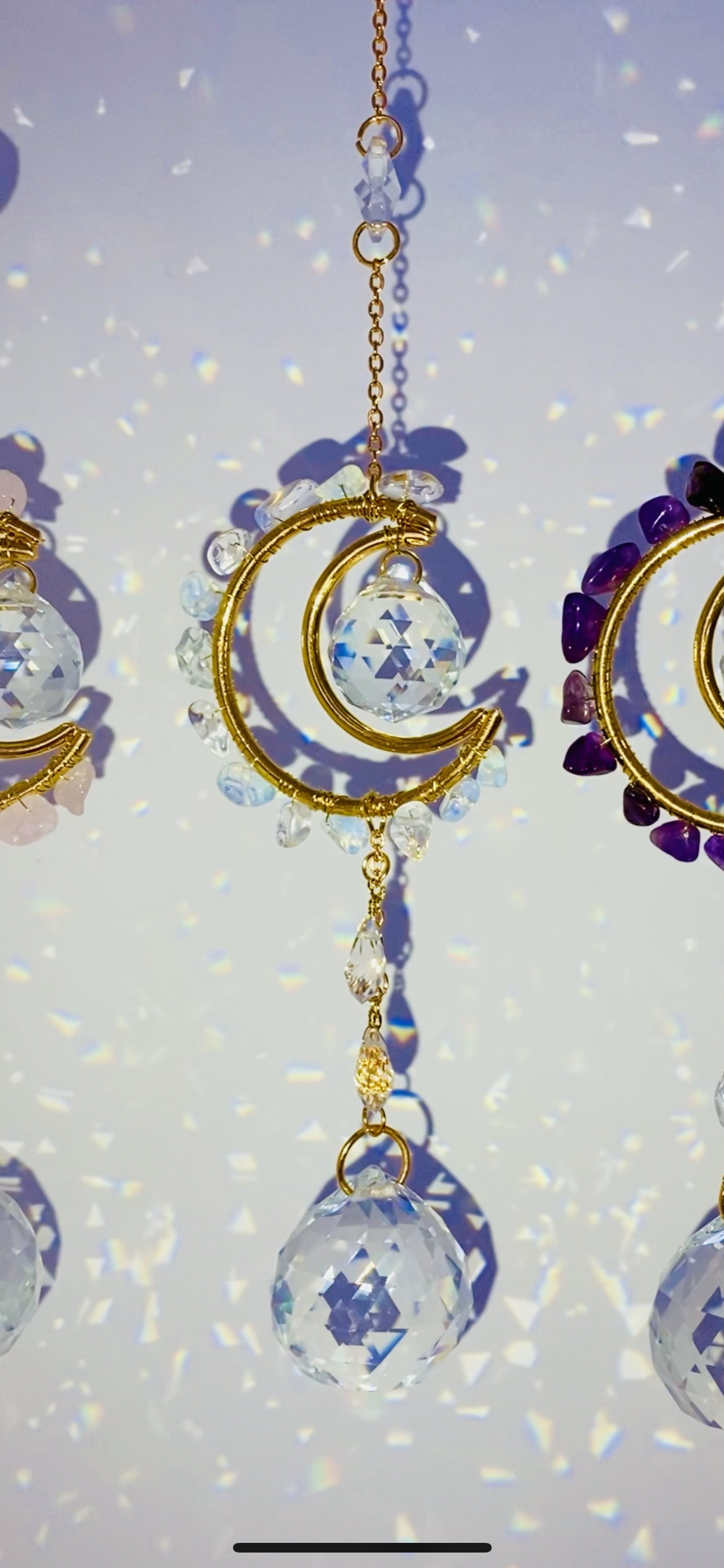Mini Suncatcher - Crystal Moon