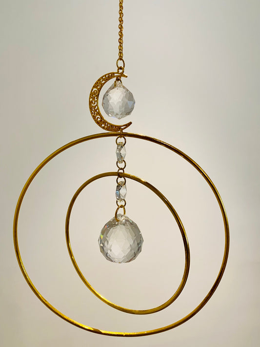 Crystal Suncatcher - Simple Round