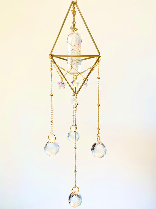 Angel Aura Quartz Suncatcher - Twinkle Star S