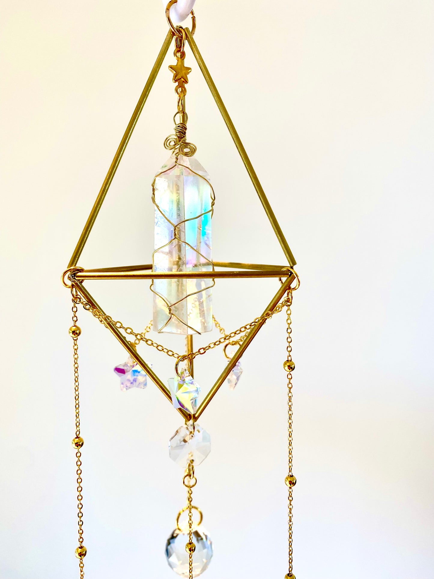 Angel Aura Quartz Suncatcher - Twinkle Star S
