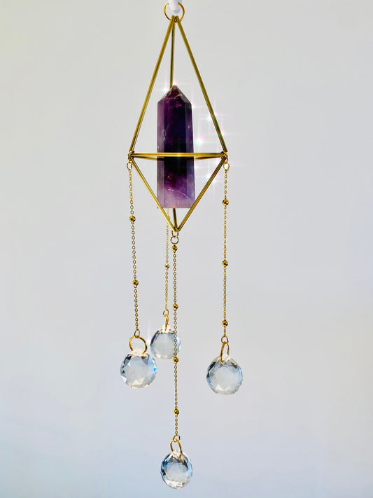 Amethyst Suncatcher - Pure S