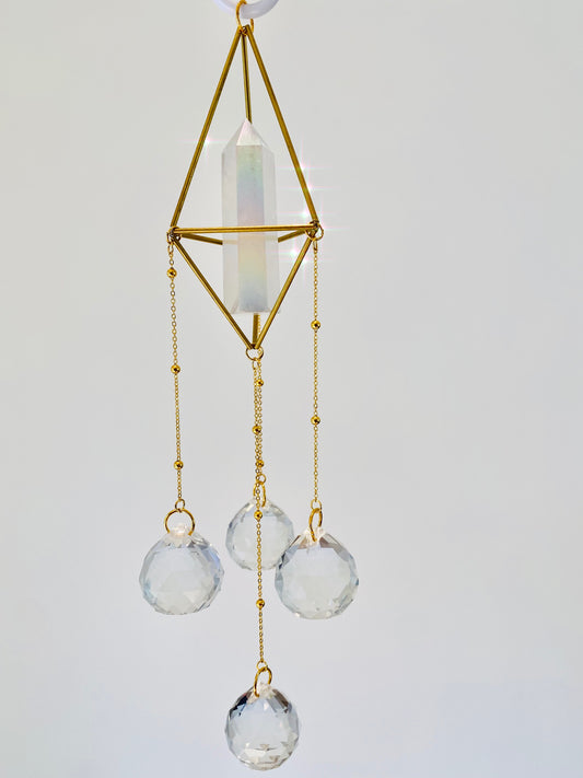 Angel Aura Quartz Suncatcher - Pure L